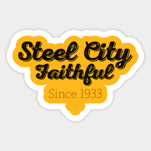 Steel City Faithful Sticker